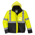 S363 - HI-VIS TWO-TONE BOMBER JACKET - VoltPPE